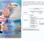 Образец перевода паспорта США