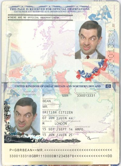 Bean UK Passport small